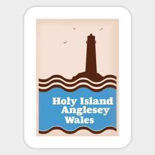 Holy Island, Anglesey, Wales travel poster Sticker